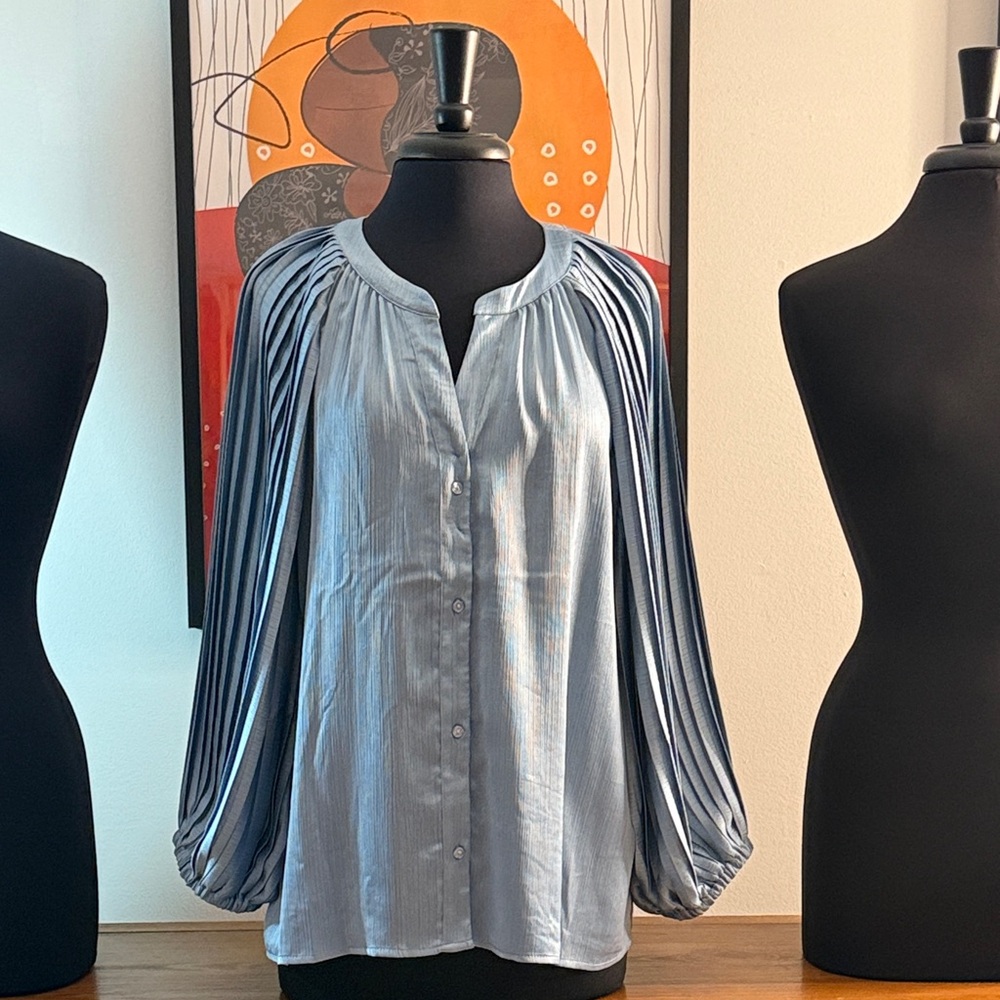 Elegant Blue Women's Top